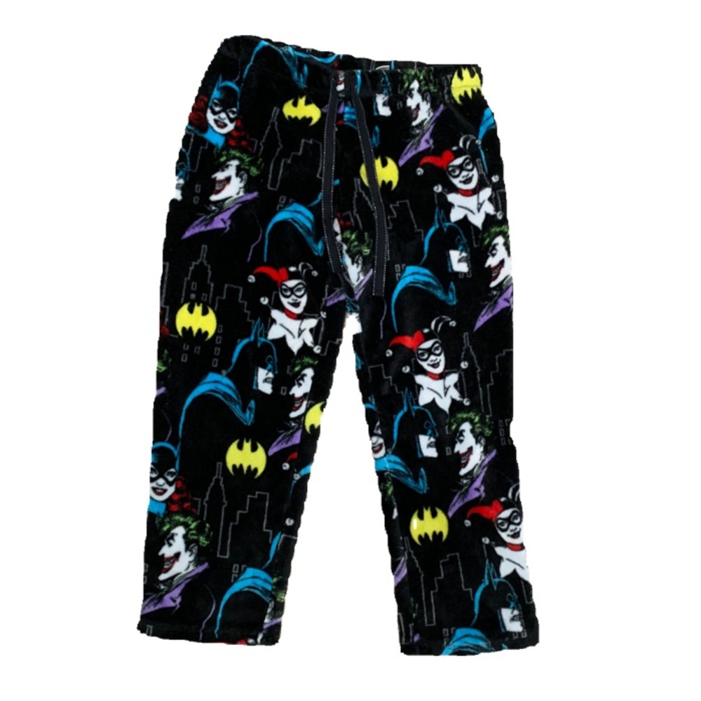Batman Joker Batgirl Harley Quinn Fleece Pants XL